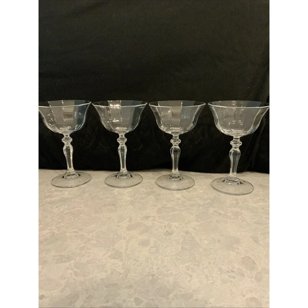 Vintage Cambridge Glass, Regency Pattern, Champagne Coupe, Or Sherbet Glass